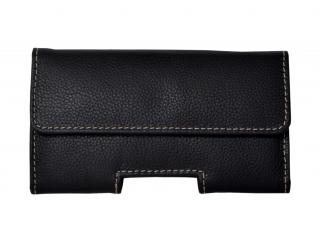 Luxury Universal Holster Belt Clip Waist Man Flip buffalo Leather Cover Bag Phone Case For iPhone and samsung smartphones